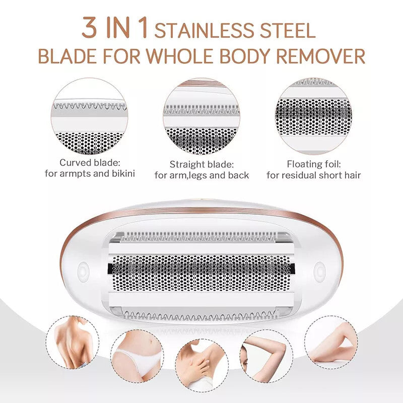 2 in 1 Wet Dry Painless Rechargeable Lady Shaver Electric Razor for Women
