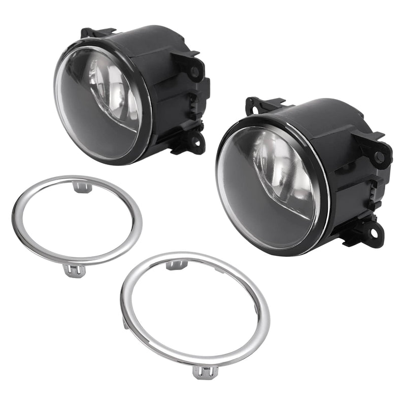 DURAFORCE Clear Fog Lights With Ring Wiring Switch for Honda Pilot EX 2012-2015