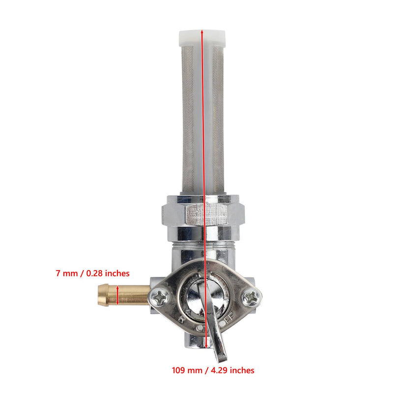 22mm Fuel Valve Petcock Left Spigot for Harley Davidson Sportster 883 1000
