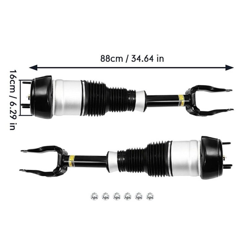 Front Air Suspension Shock Struts w/ADS for Mercedes W166 X166 GL450 GLS550
