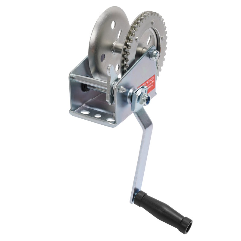 1400LBs Steel Horizontal Hand Pulling Ratchet Winch Galvanized for Boat Trailer