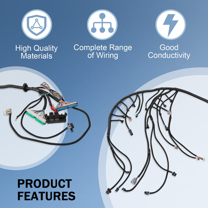 LS Swap Standalone Wiring Harness Drive By Wire DBW 4L60E Trans for 1997-04 LS1