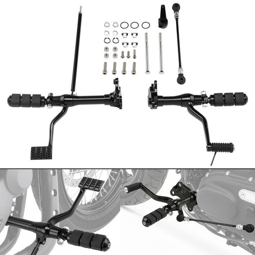 DURAFORCE Forward Controls Pegs Lever Linkage Kit for Harley Sportster 883 1200 91-03