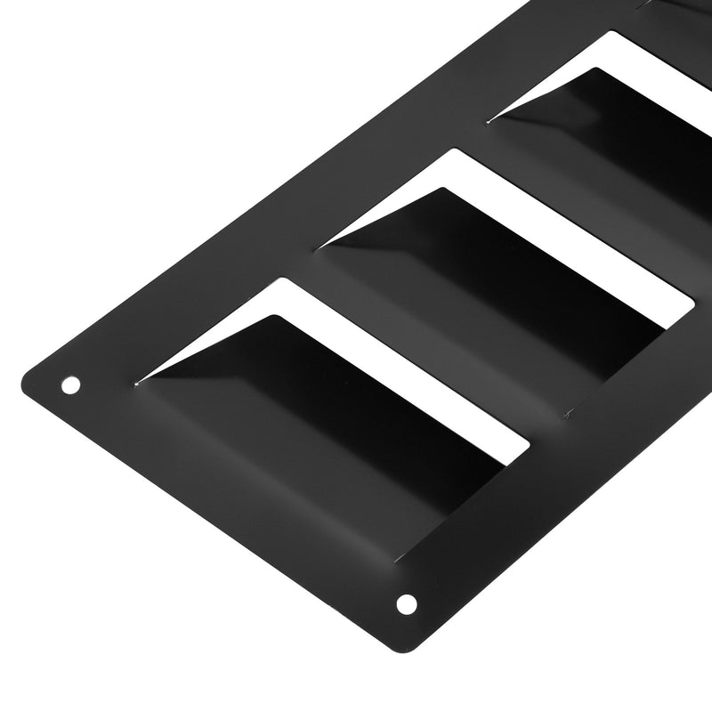 Universal Car Parts Hood Louver Vent Scoop Panel Set Cooling Kit Black