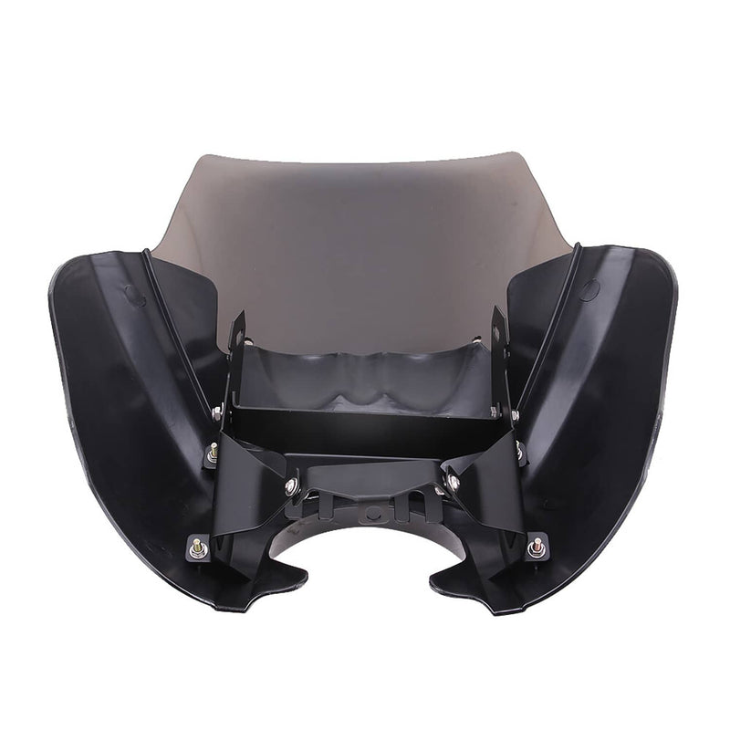 Smoke Front Fairing and 15'' Windshield Windscreen for Harley Dyna Wide Glide 06