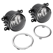 DURAFORCE Clear Fog Lights With Ring Wiring Switch for Honda Pilot EX 2012-2015
