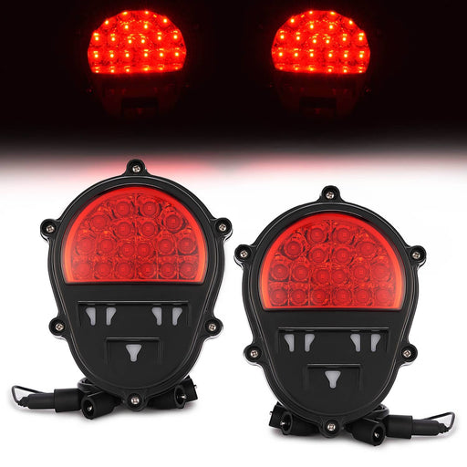DURAFORCE Rear LED Stop Tail Brake Lamps for Humvee M998 M35 Black 2 Pieces