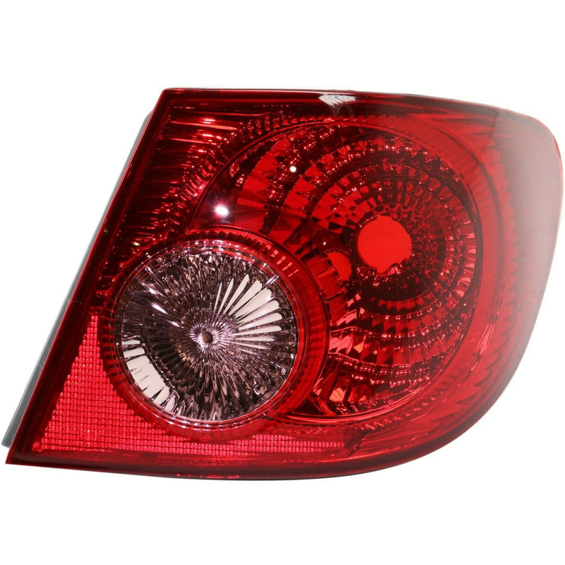 For 2003-2008 Toyota Corolla Outer+Inner Tail Lights Right Passenger Clear Lens