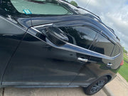 DURAFORCE Window Visor Vent Sun Shade Rain Guards Deflectors For Nissan Rogue 2014-2020