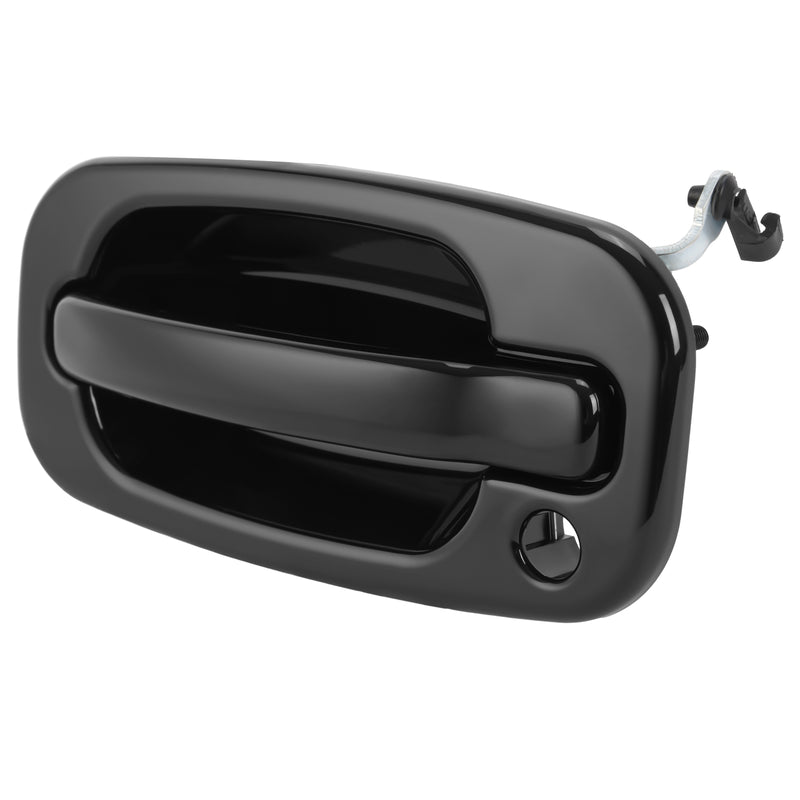 Outside Door Handles Set Painted Black for Silverado Tahoe Sierra 99-06 4 Pcs