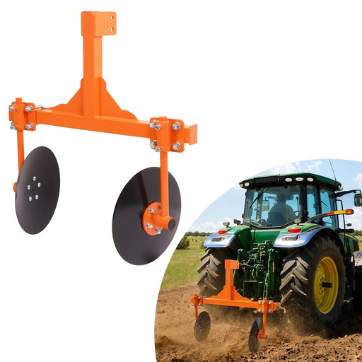 DURAFORCE 48" Adjustable Disc Bedder Disc Harrow for Cat 1 Tractors 3 Point Steel
