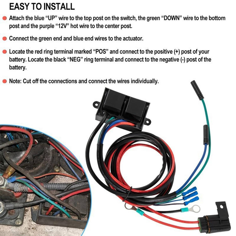 Atlas Replacement Marine Relay Harness Hydraulic Jack Plate AHJRELAYKIT-2-DP