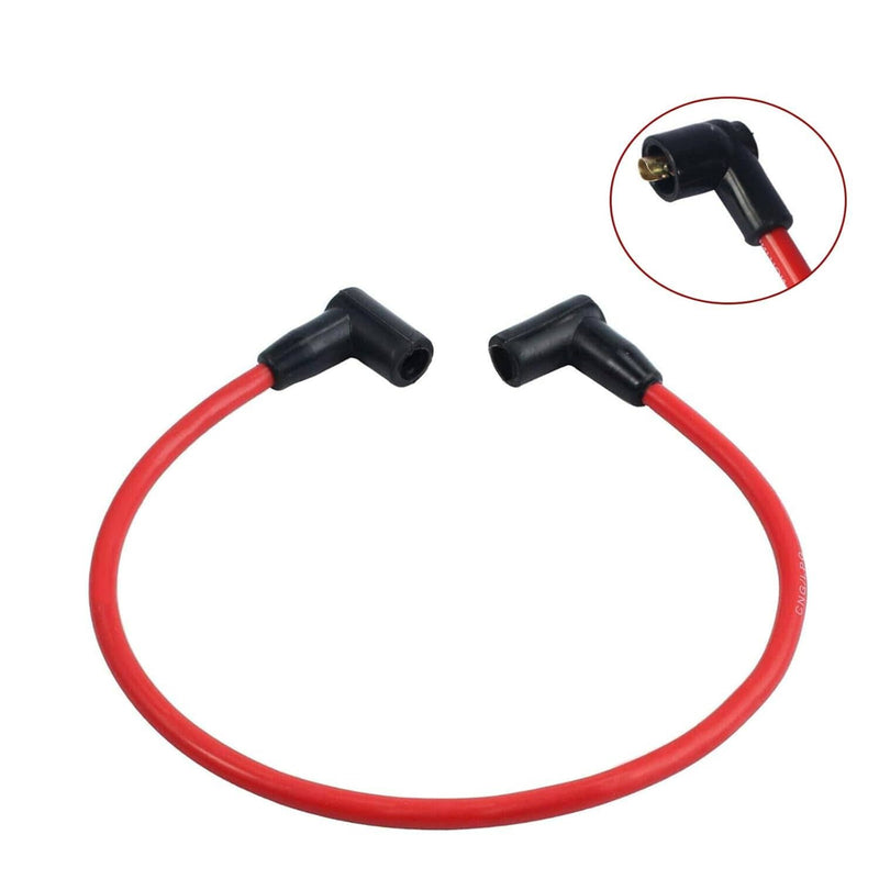 10.5mm Racing Spark Plug Wires Set for Ford 5.0L 5.8L SB SBF 302 Red Engine