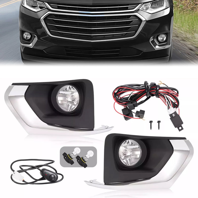 Fog Lights Bezel Harness Switch Relay for Chevrolet Traverse 2018-2021
