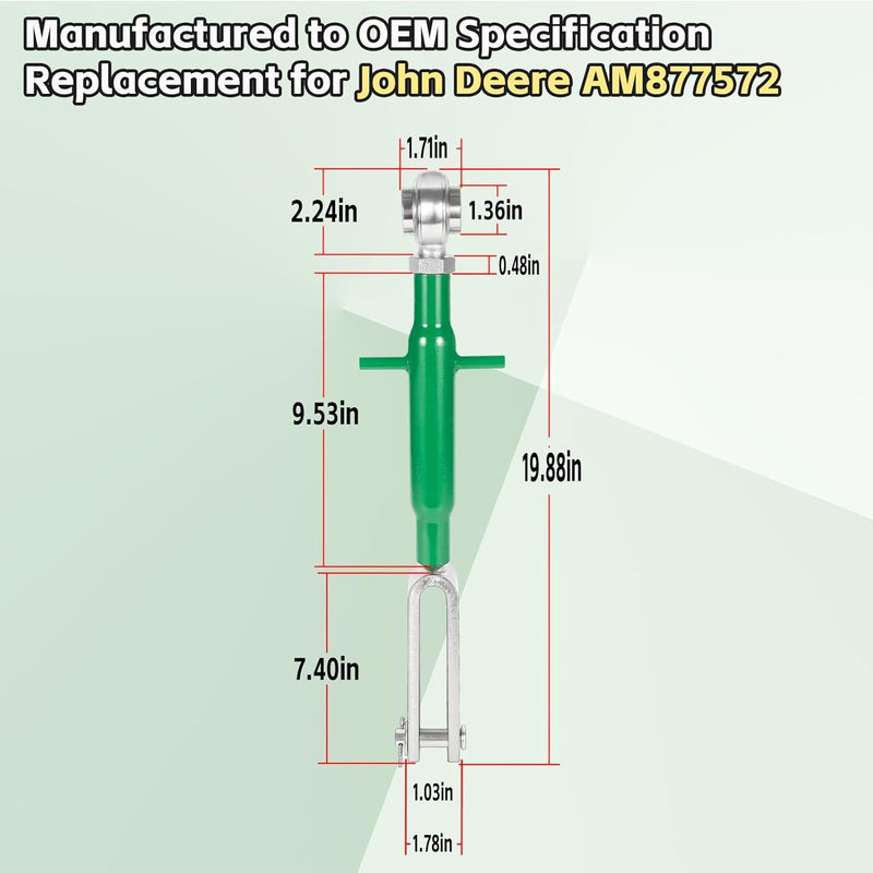 AM877572 Right-Side 3 Point Lift Link for John Deere 870 970 1070 Tractors