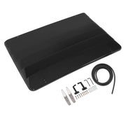 DURAFORCE Aluminum Rear Window Louvers for Ford Mustang 1969-1970 Cover Sun Shade Black