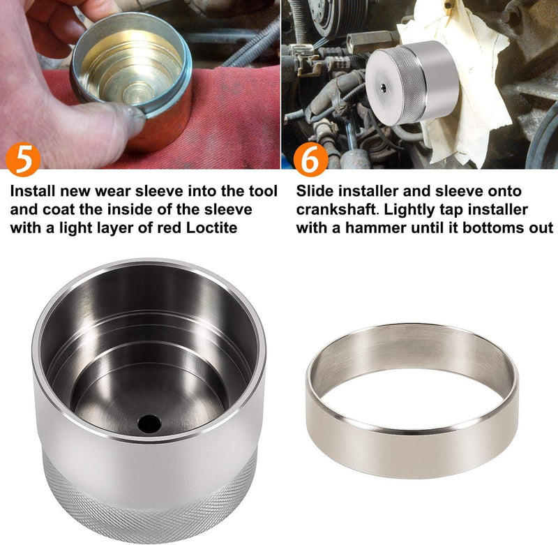 303-761 Front Crank Wear Sleeve Installer Kit Seal Tool for Ford 6.0L Powerstrok