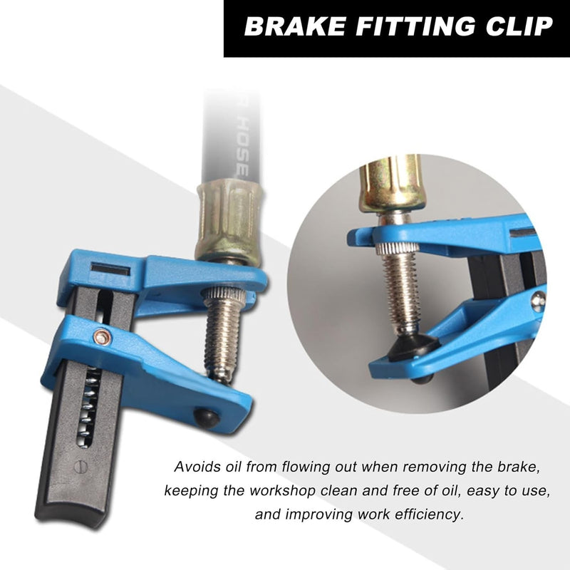 4pc Universal Auto Steel Line Stopper Kit Brake Fluid Line Clamp Tool for Brake
