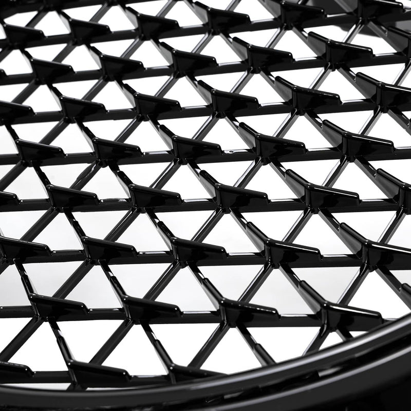DURAFORCE 15 Honeycomb Upper Grille Bumper Assembly Set for Mazda 3 Axela 2014-2016 Black