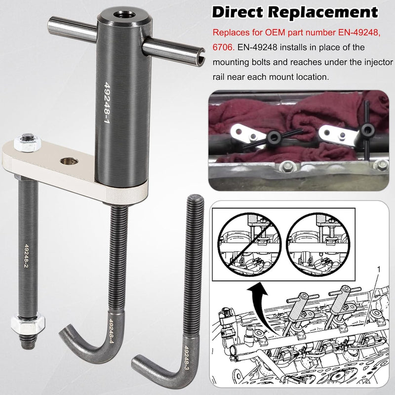 6706 Fuel Injector Rail Remover Tool EN-49248 for Chevy GMC Cadillac GM