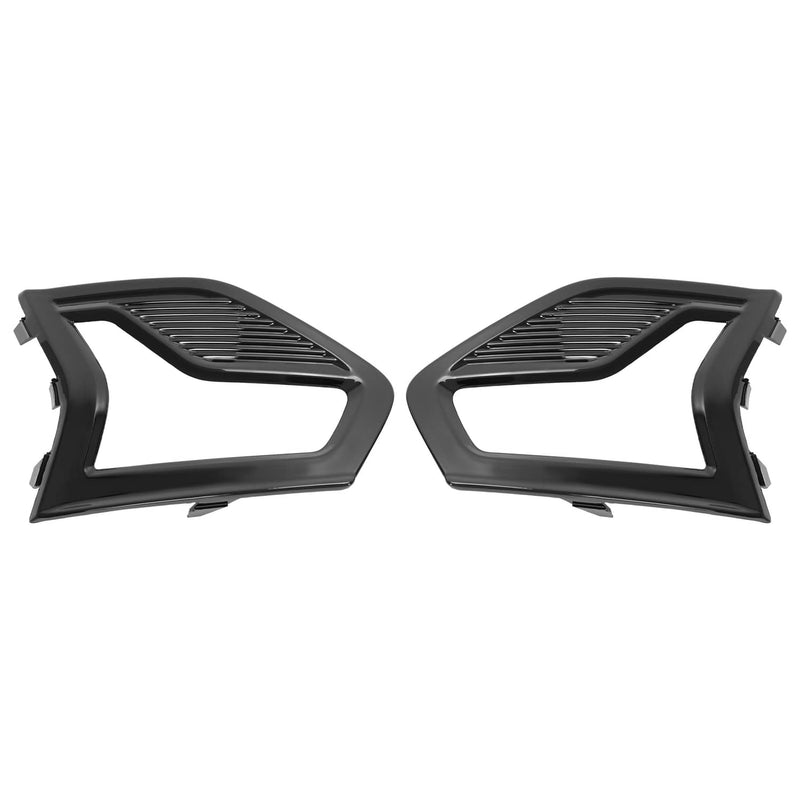 DURAFORCE Front Bumper Fog Light Lamp Grille Covers Bezel Trim for Ford Fusion 2019-2020