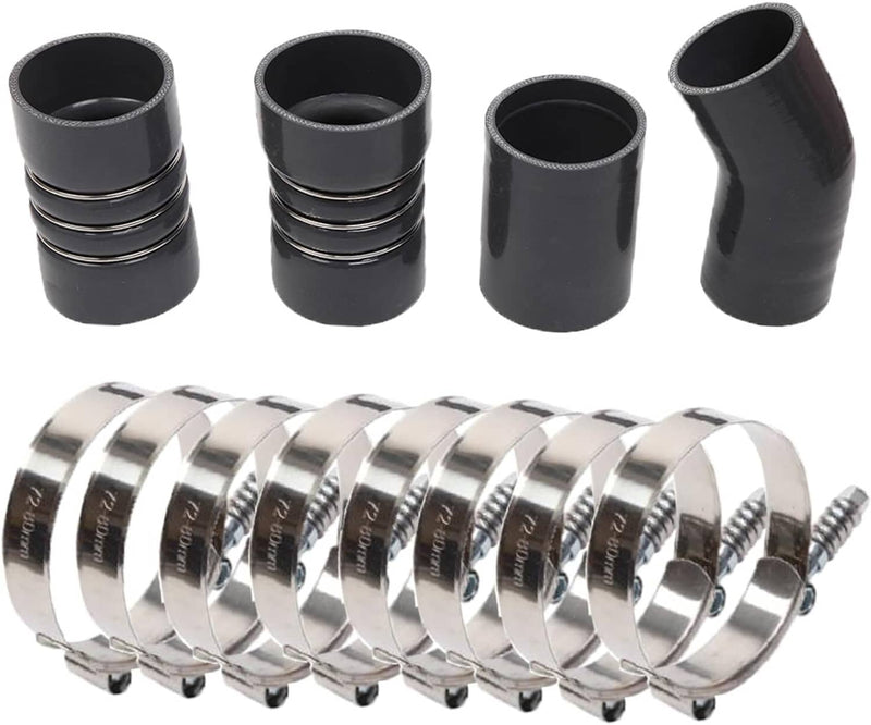 Intercooler Pipe Boot Kit for Ford 6.0L Powerstroke Diesel 2003-2007 Black