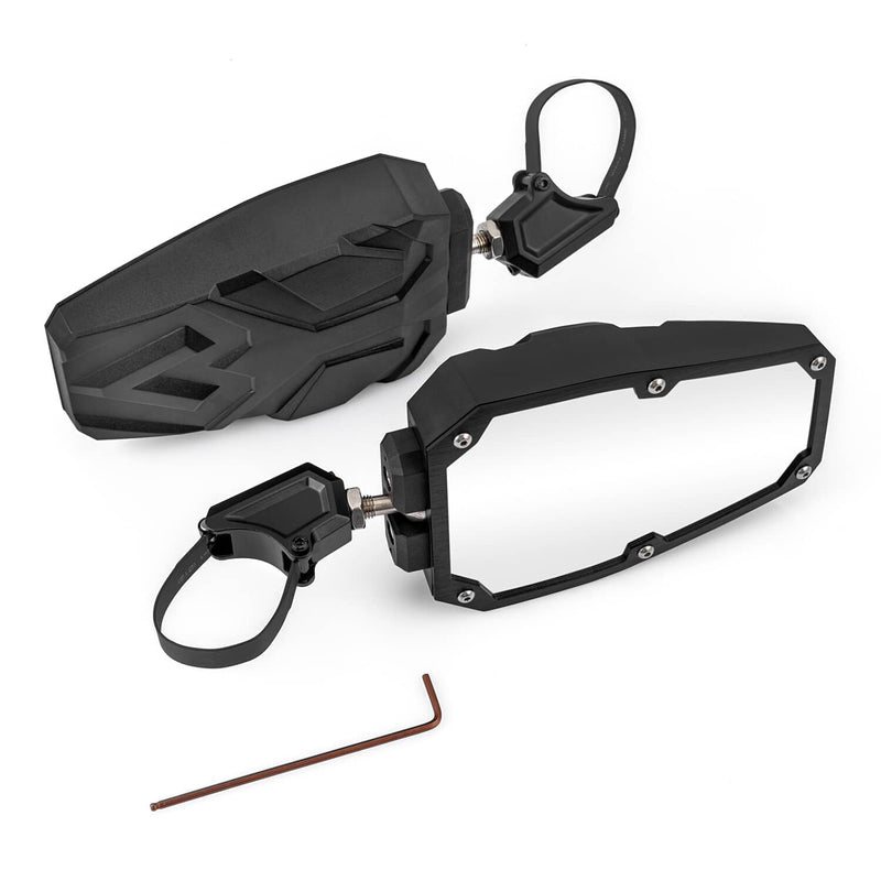 UTV Side Mirrors Foldable Adjustable for Polaris RZR S 800 900 XP 1000 1.5"-2