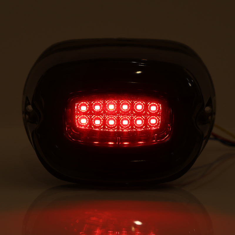 Smoked Motorcycle Rear Taillight Turn Signals for Harley Softail Softai