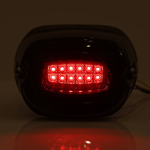 DURAFORCE Smoked Motorcycle Rear Taillight Turn Signals for Harley Softail Softai