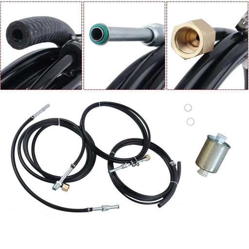 DURAFORCE Nylon Fuel Lines Kit for 1988-97 Chevy GMC C/K Trucks Gas Tank to Engine