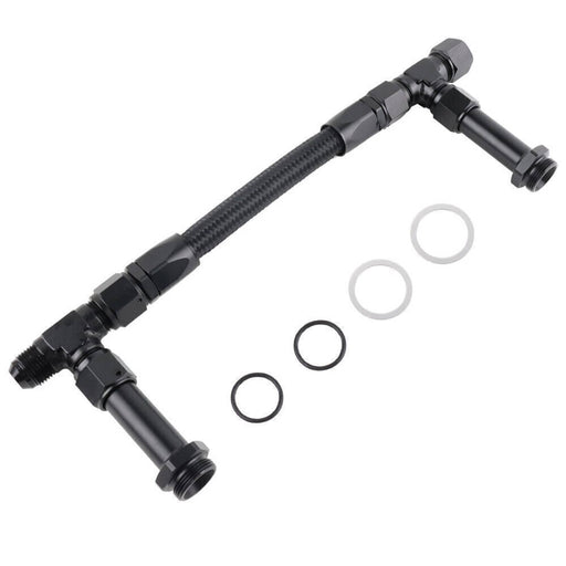 DURAFORCE AN8 Dual Feed Carb Fuel Line Braided Kit for Holley 4150 Carburetor