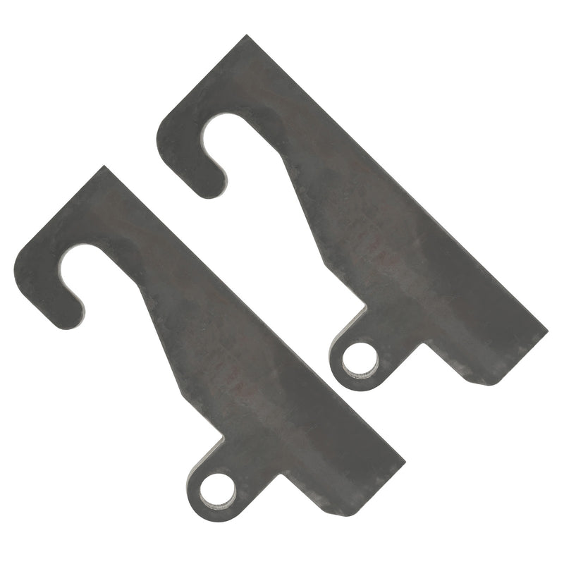 2PCS Quick Attach Coupler Loader Brackets With Wear Ears for JRB 416 Blank Steel