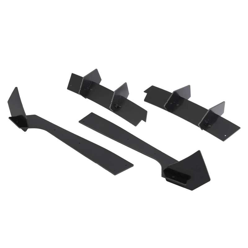 DURAFORCE Rear Bumper Diffuser Rear Side Splitter PE for Ford Mustang 2018-2021 19 20
