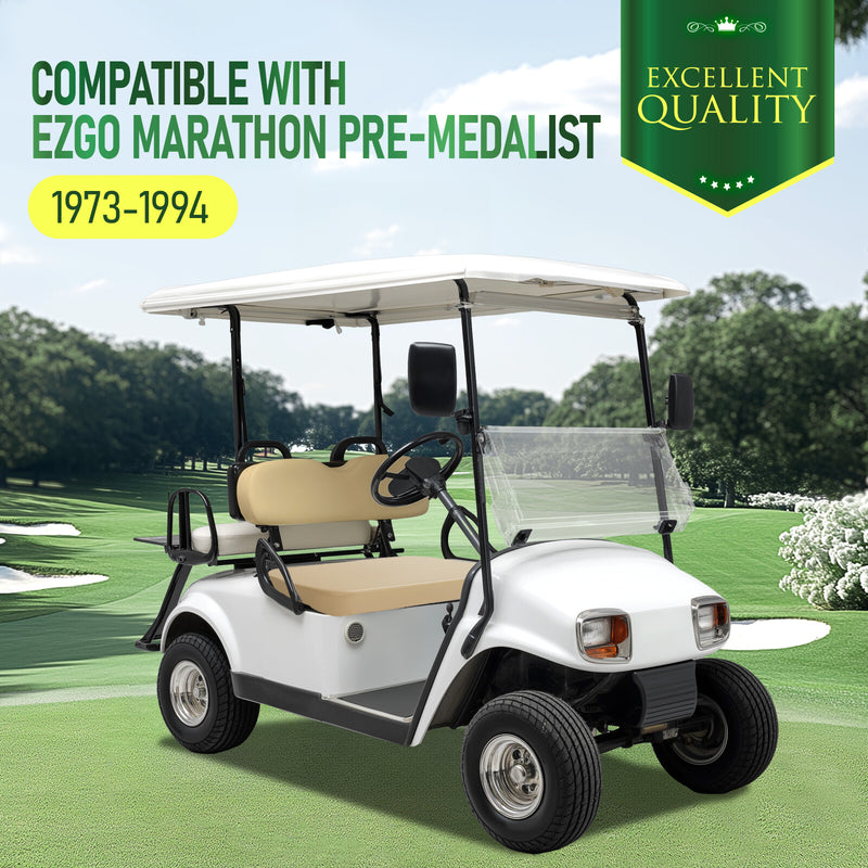 Golf Cart Tan Seat Bottom Assembly for EZGO Marathon Pre-Medalist 1973-1994