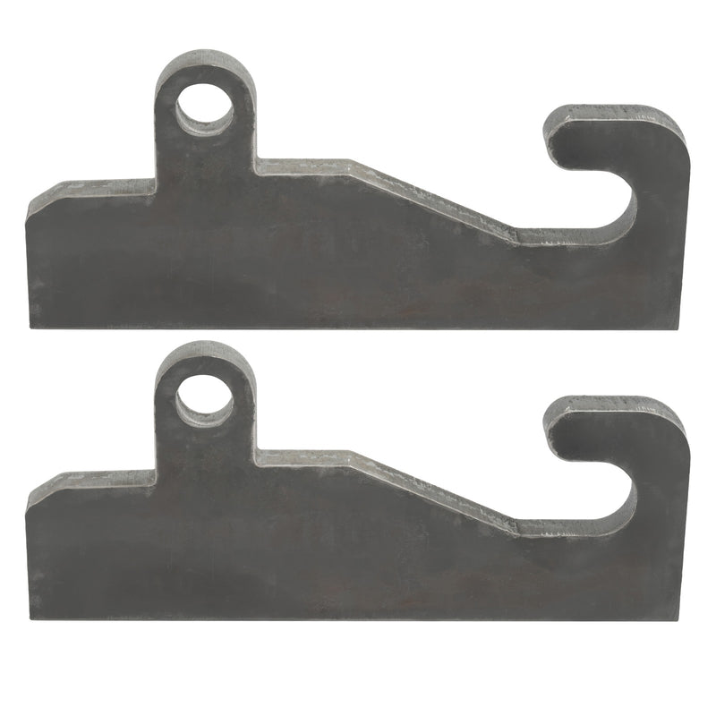 2PCS Quick Attach Coupler Loader Brackets With Wear Ears for JRB 416 Blank Steel