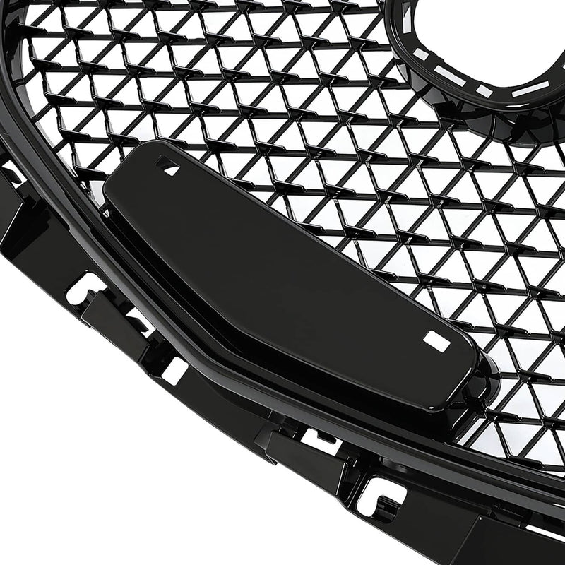 DURAFORCE 15 Honeycomb Upper Grille Bumper Assembly Set for Mazda 3 Axela 2014-2016 Black
