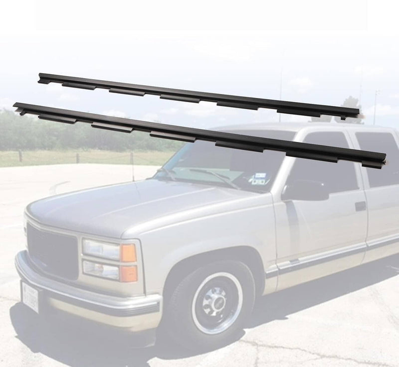 Outer Front Window Sweep Weatherstrip Seal Set for Chevy GMC Pickup 2Psc
