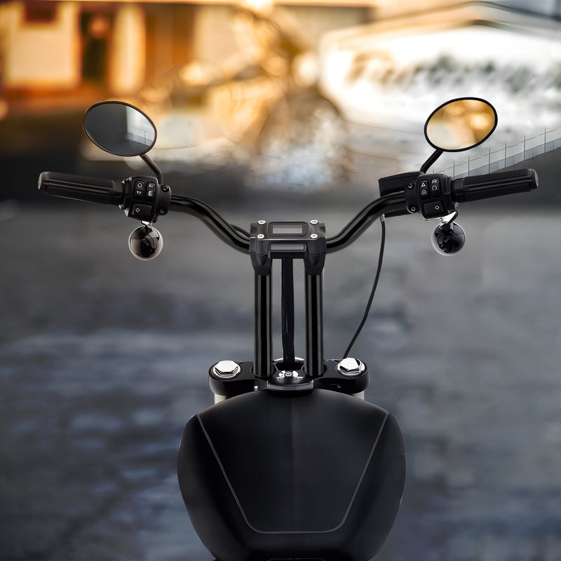 MX-T Bars 14" Rise Handlebar Black for Harley Softail Dyna Wide Glide Road King