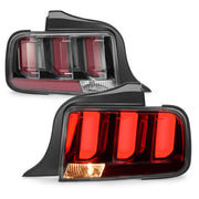 DURAFORCE Clear Lens LED Tail Lights Rear Brake Lamps for Ford Mustang 2005-2009 Set