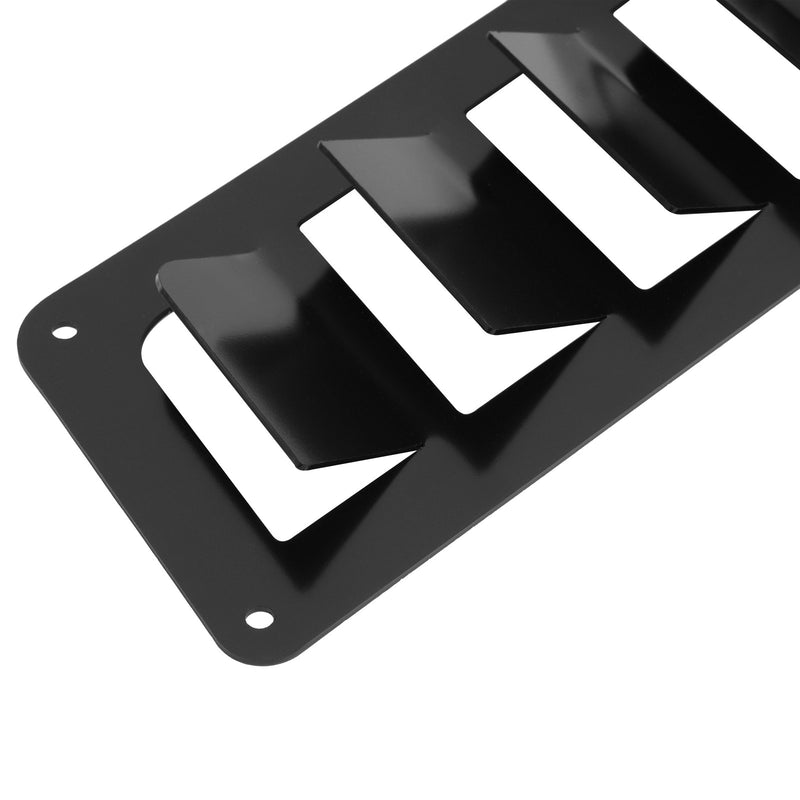 Universal Car Parts Hood Louver Vent Scoop Panel Set Cooling Kit Black