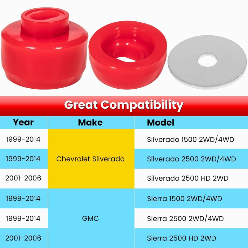7-141 Silicone Body Cab Mount Bushing for Chevy Silverado Sierra 1999-2014