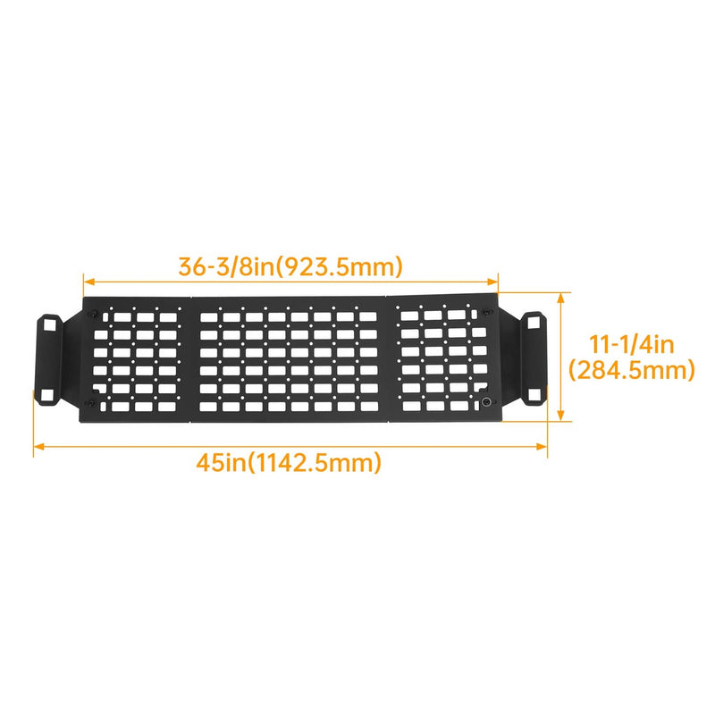 DURAFORCE Molle Panel Roof Rack Top Organizer for Toyota Tacoma 3rd Gen Double Cab 16-2023