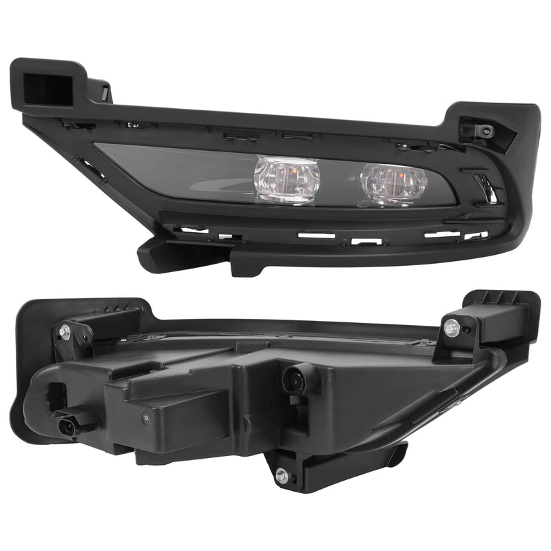 DURAFORCE LED Bumper Fog Lights Bezel Left Right Side for Chrysler 300 2015-2024