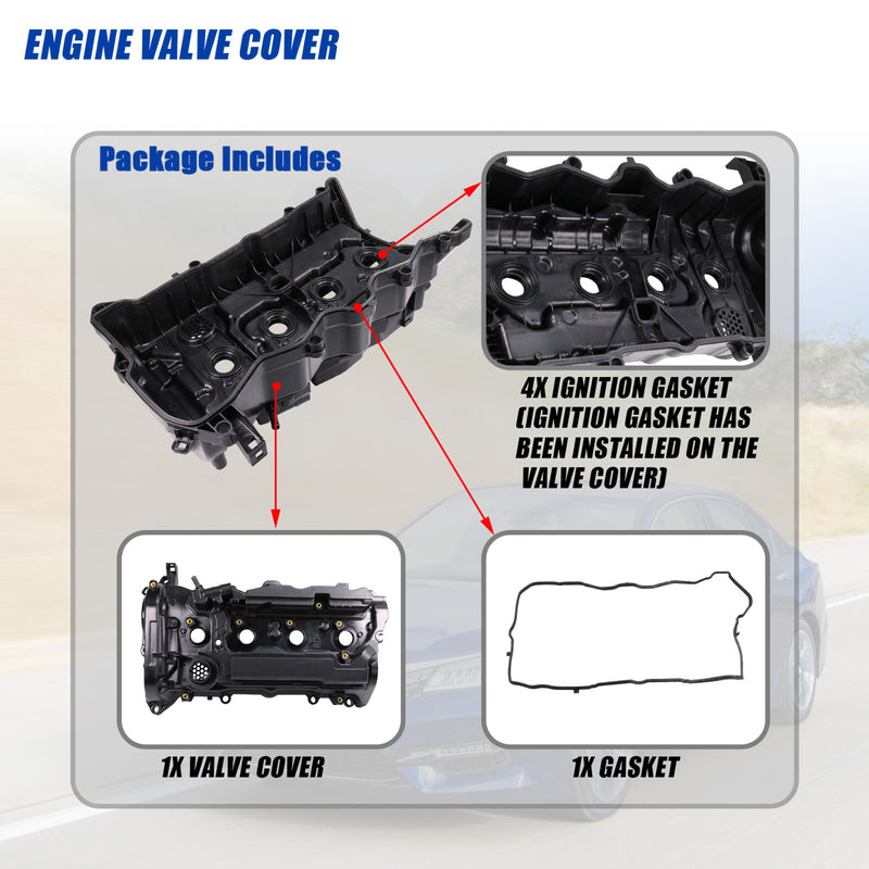Engine Valve Cover for Honda Accord CR-V 2.4L L4 2013-2019 with Gasket