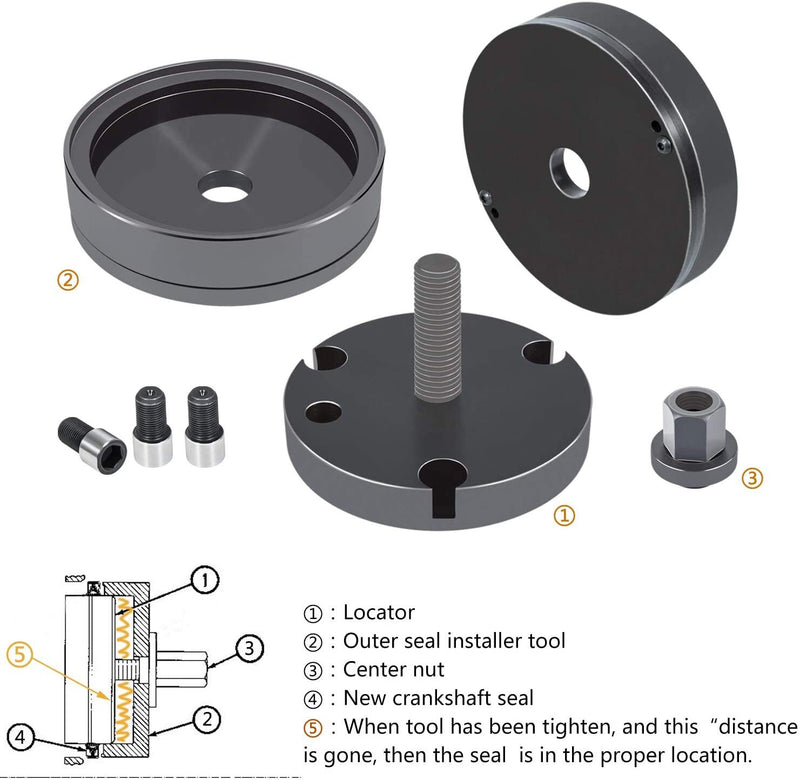 Front & Rear Crankshaft Seal Wear Sleeve Installer for CAT 3406 3408 C-15 Diesel