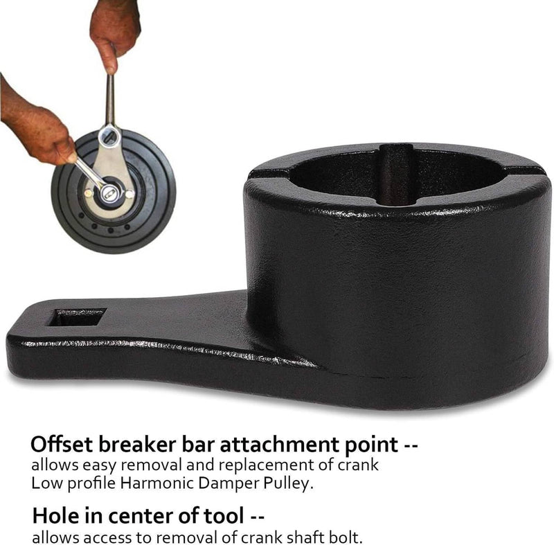 Harmonic Damper Pulley Holding Tool Set Crankshaft Crank Holder for Lexus Toyota