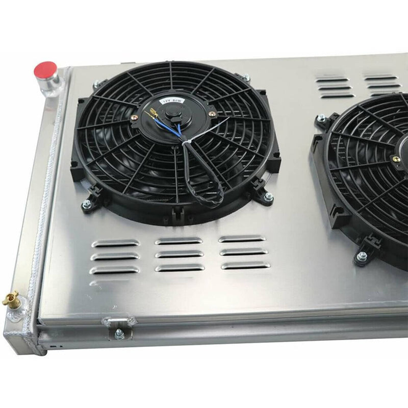 4 Row Core Radiator Fan Shroud for Chevy GMC C10 C20 C30 Pickup Truck 1973-1987
