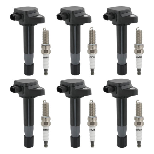 DURAFORCE UF603 Ignition Coils and Iridium Spark Plugs for Honda Pilot Acura 2009-2015 6 S