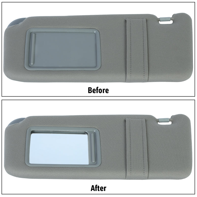 Sun Visor Left & Right Side With Sunroof Gray for Toyota Camry 2007-2011 Pair