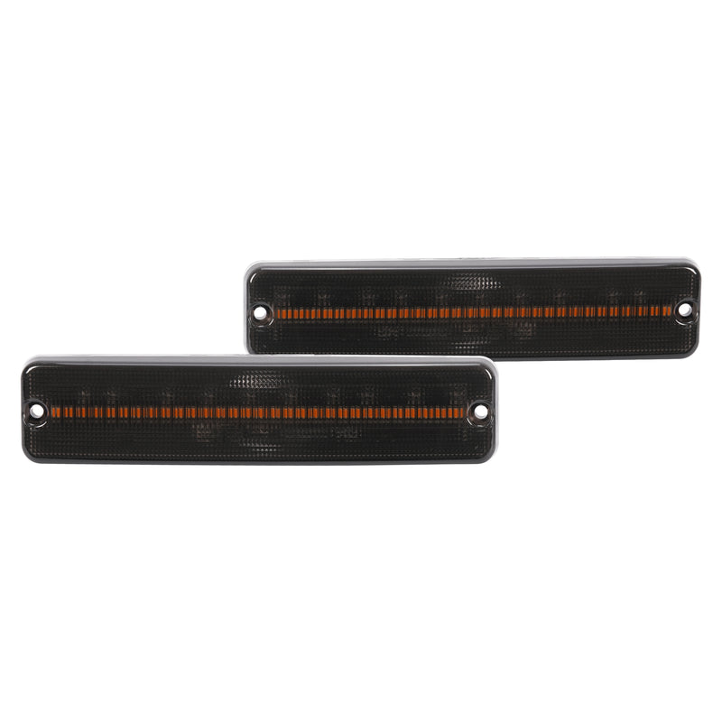Front Side Marker Lights Turn Signal for Jeep Wrangler YJ 1987-1995 Smoked Amber